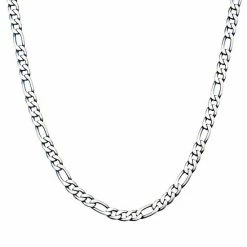 Cheapest 🌟 Unbranded Men's Blue Plated Stainless Steel Figaro Chain Necklace 💯