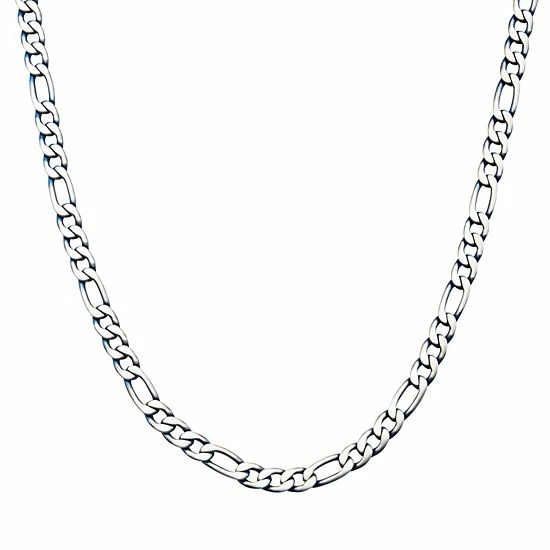 Cheapest ๐ Unbranded Men's Blue Plated Stainless Steel Figaro Chain Necklace ๐ฏ