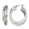 Promo ❤️ Unbranded Sterling Silver Multi-Tube Twisted Hoop Earring ❤️