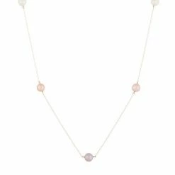 Brand new 🌟 Unbranded 14k Gold Freshwater Cultured Pearl Station Necklace 🎉