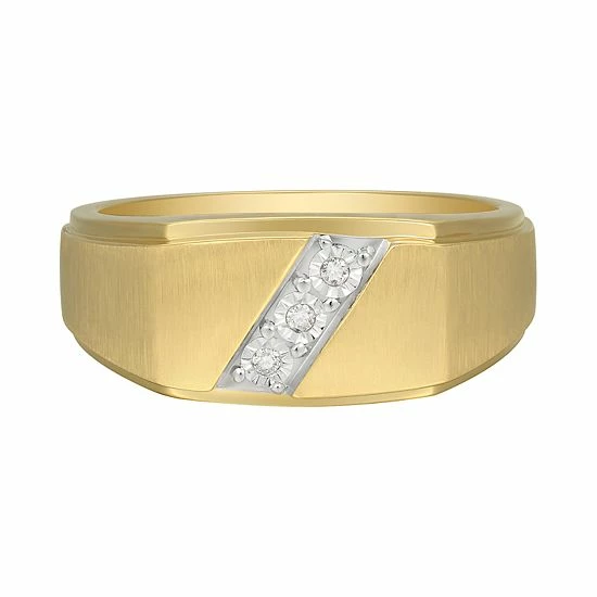 Outlet ๐ Unbranded Men's 10K Gold Diamond Accent Ring ๐คฉ