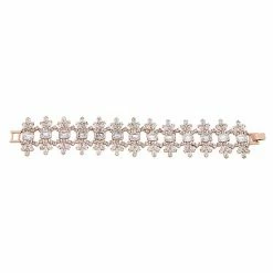 Brand new ✨ Unbranded Simulated Crystal Open Lace Bracelet Silver Tone 🤩