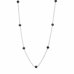 Cheap 😍 Unbranded 14k White Gold Freshwater Cultured Pearl Station Necklace 🤩