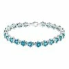 Coupon 🛒 Unbranded Sterling Silver & Swiss Blue Topaz Bracelet 🛒