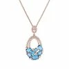 Hot Sale 🎉 Unbranded Rose Gold Tone Cubic Zirconia Pendant Necklace 🛒