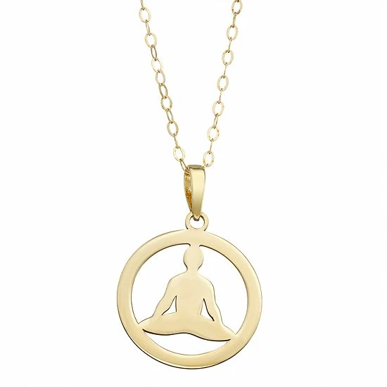 Coupon ๐ Unbranded 10k Gold Buddha Disc Pendant Necklace ๐คฉ