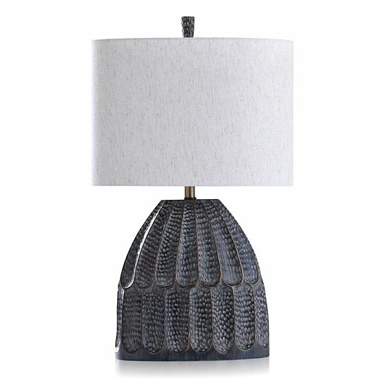 Deals 🤩 Unbranded Transitional Black 🔨 Hammered Texture Moulded Table Lamp 🧨