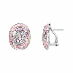 Best Pirce 🎉 Unbranded Sterling Silver 👩 Mother-of-Pearl Mosaic Swirl Earrings ❤️