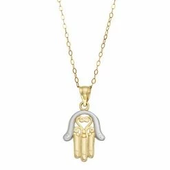 Outlet 🌟 Unbranded 10k Gold Hamsa Pendant Necklace ⭐