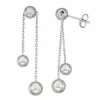 New 🌟 Unbranded Sterling Silver Dangle Ball Drop Earrings 🛒