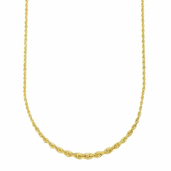 Best Pirce ✔️ Unbranded 14k Gold Graduated Rope Necklace ⭐
