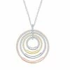 Top 10 ❤️ Unbranded Sterling Silver Multi-Circle CZ Necklace 🌟