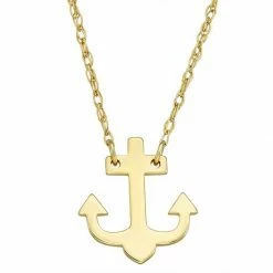 Best deal 😉 Unbranded 10k Gold Anchor Pendant Necklace 😀
