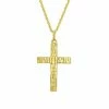 Brand new 🥰 Unbranded 10k Gold 🔨 Hammered Cross Pendant Necklace 👏