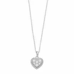 Best reviews of 💯 Unbranded Sterling Silver 1/2 Carat T.W. Diamond Heart Pendant Necklace 🤩