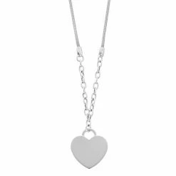 Buy ⌛ Unbranded Sterling Silver Heart Necklace 🎁
