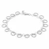 Outlet ⌛ Unbranded Sterling Silver Circle Link Bracelet 🛒