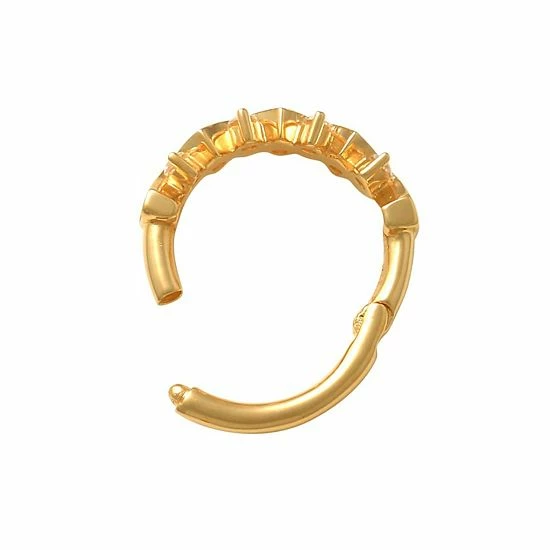 New ✔️ Unbranded 10k Gold & Cubic Zirconia Septum Nose Ring 🥰 - Image 2