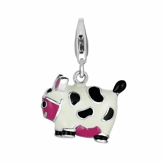 Brand new ๐ Unbranded Sterling Silver Cow Charm โ๏ธ