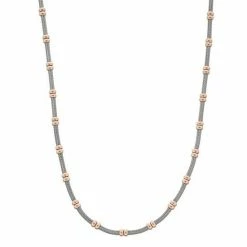 Best reviews of 👍 Unbranded Two Tone Sterling Silver Beaded Station Necklace 🔥