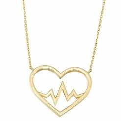 Best deal 🤩 Unbranded 10k Gold Heartbeat Necklace 🧨