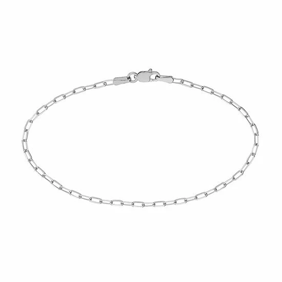 Promo โญ Unbranded 14k Gold 1.95 Mm Textured Paper Clip Chain Bracelet ๐ - Image 4