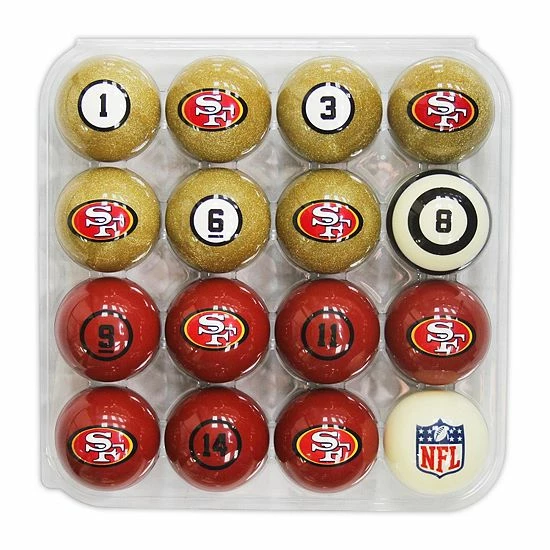Cheapest โจ Unbranded San Francisco 49ers Billiard Ball Set ๐ฏ