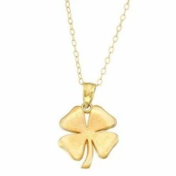 Top 10 🥰 Unbranded 10k Gold Four-Leaf Clover Pendant Necklace ✨