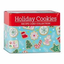 Flash Sale 🔔 Unbranded Holiday Cookies Recipe Card Tin 🔥