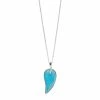 Brand new ⭐ Unbranded Sterling Silver Larimar Leaf Pendant Necklace 🔔