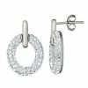 Coupon 🌟 Unbranded Sterling Silver Pave Crystal Doorknocker Earrings 👏
