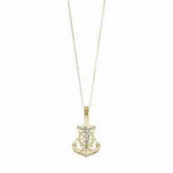 Cheap 👍 Unbranded 10k Gold Mariner Crucifix Pendant Necklace ✔️