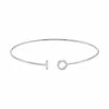 Cheap 😀 Unbranded Sterling Silver Diamond Accent Circle Cuff Bracelet 👏