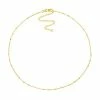 Buy 🥰 Unbranded 14k Gold Square Bead Saturn Chain Choker Necklace 🎉