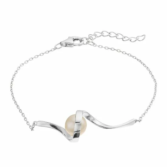 Hot Sale ๐ Unbranded Sterling Silver With 7 Mm Freshwater Cultured Pearl Adjustable Bracelet ๐ - Image 2
