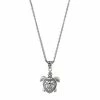 Cheapest 🌟 Unbranded Sterling Silver Oxidized Double Turtle Pendant Necklace 🔔