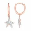 Discount 🌟 Unbranded Sterling Silver 1/3 Carat T.W. Diamond Starfish Drop Earrings 🔥
