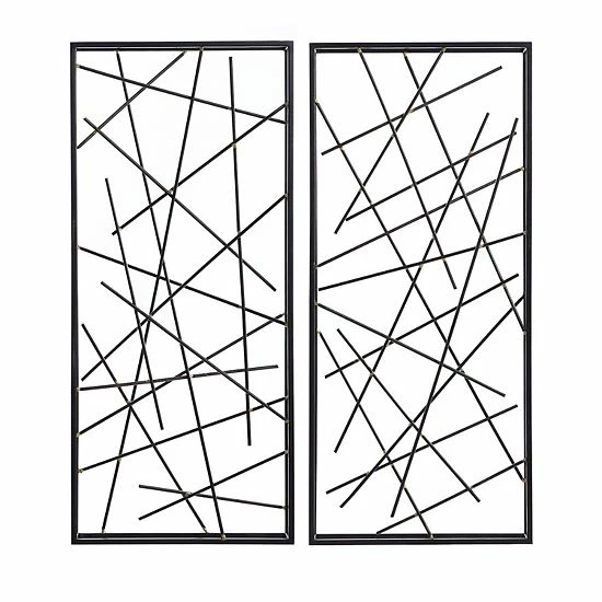 Wholesale ✨ Unbranded Contemporary Line Wall Decor 2-piece Set 🥰 - Image 2