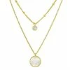 Cheap 🔥 Unbranded Cubic Zirconia & 👩 Mother-of-Pearl Double Layer Necklace 🌟