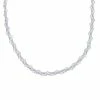 Hot Sale 🥰 Unbranded Sterling Silver Braided Bead Snake Chain Necklace 🛒