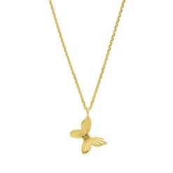 Best Sale ❤️ Unbranded 14k Gold Fluted Butterfly Adjustable Necklace 💯