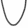 Best reviews of ⌛ Unbranded Men's Stainless Steel Black Ion Plated Box Chain Necklace 😍
