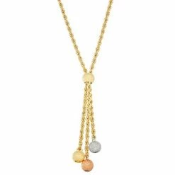 New 😉 Unbranded 14k Gold Tricolor Rope Necklace 😀