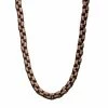 Brand new ⌛ Unbranded Men's Rose Gold Tone Round Box Chain Necklace 😀