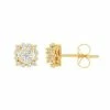 Outlet 🛒 Unbranded 10k Gold 1/4 Carat T.W. Diamond Square Stud Earrings 😉
