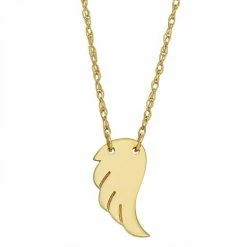 Coupon ⭐ Unbranded 10k Gold Angel Wing Pendant Necklace 💯