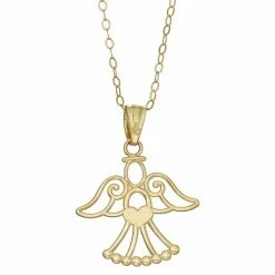 Best reviews of ⌛ Womens Unbranded 10K Gold Angel Pendant With 14K Golf Filled 18" Chain 🔔