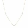 Cheap ❤️ Unbranded 14k Gold Freshwater Cultured Pearl Station Necklace 👍