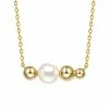 Buy 💯 Unbranded 14k Gold Sterling Silver Freshwater Cultured Pearl Necklace 🧨