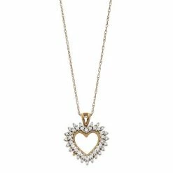 Brand new 😉 Unbranded 10k Gold 1/4 Carat T.W. Diamond Heart Pendant 😉